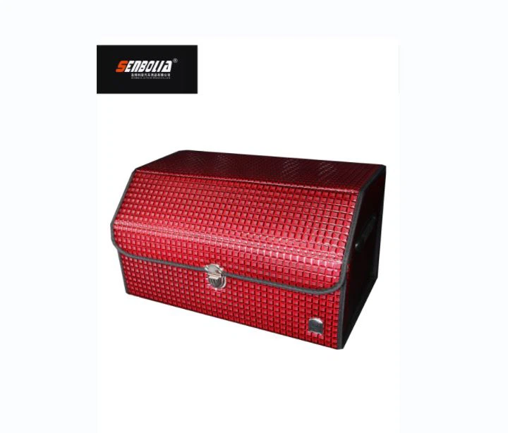 Faux Crocodile Leather Car Storage Box