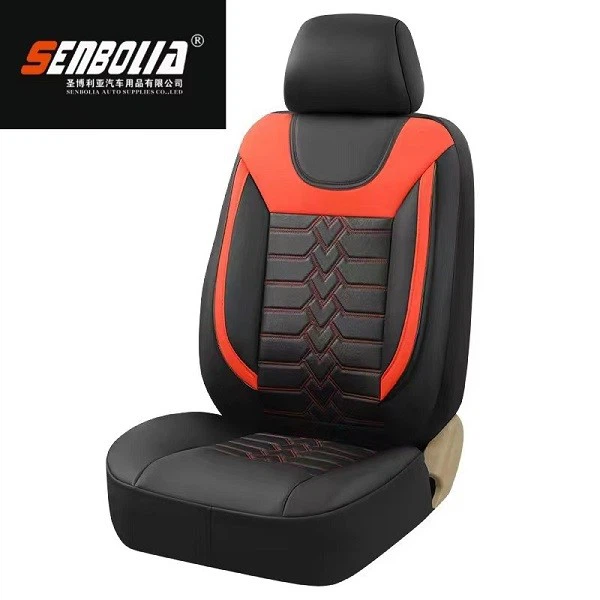 Leather Ice Silk Car Seat Cushion Patchwork Leather Ice Silk Car Seat Cushion Patchwork
