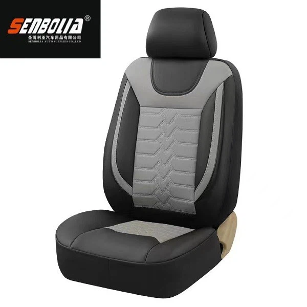 Leather Ice Silk Car Seat Cushion Patchwork Leather Ice Silk Car Seat Cushion Patchwork