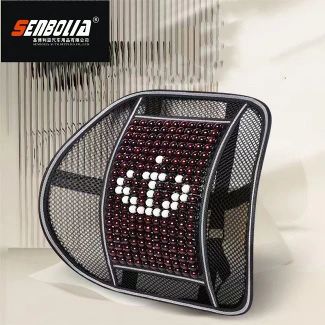 Car Wooden Bead Waist Support