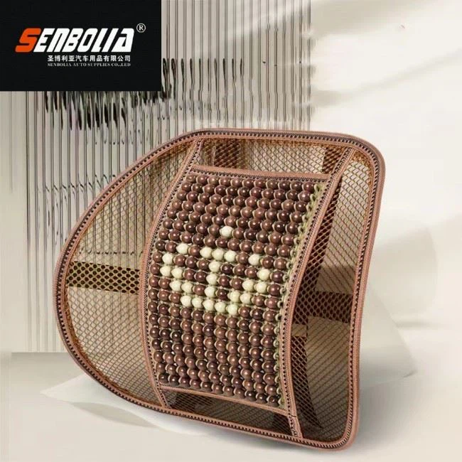 Car Wooden Bead Waist Support