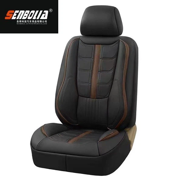 Leather Ice Silk Car Seat Cushion Patchwork Leather Ice Silk Car Seat Cushion Patchwork