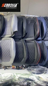 نیپا چمڑے کا کپڑا کار سیٹ کشن